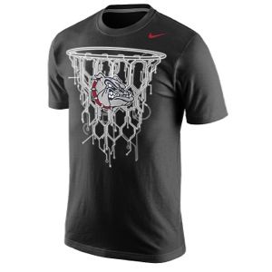 Nike College Tri Blend Net T Shirt   Mens   Basketball   Clothing   Gonzaga Bulldogs   Black