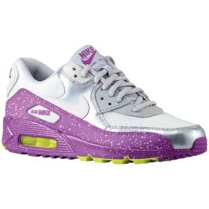 Nike Air Max 90   Womens   Running   Shoes   Wolf Grey/Bright Grape/Venom Green/Lt Base Grey