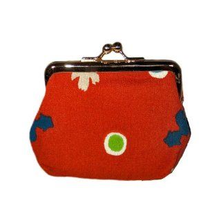 Goldfish Red Japanese Kimono Chirimen Print Jewelry/coin Purse  Makeup Bags And Cases  Beauty