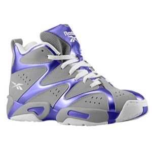 Reebok Kamikaze 1 Mid   Mens   Basketball   Shoes   Flat Grey/Team Purple/White