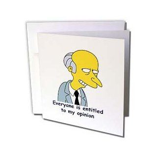 gc_4320_2 Funny Quotes And Sayings   Everyone is entitled to my opinion   Greeting Cards 12 Greeting Cards with envelopes : Blank Greeting Cards : Office Products