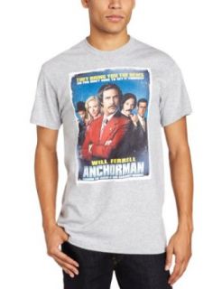 Fifth Sun Men's Anchorman Poster Tee, Athletic Heather, Large: Clothing