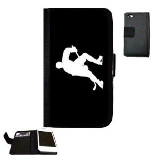 Hockey player Fabric iPhone 5 Wallet Case Great Gift Idea: Cell Phones & Accessories