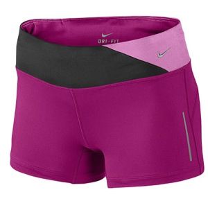 Nike Dri Fit Epic Run Boy Shorts   Womens   Running   Clothing   Bright Magenta/Black/Red Violet/Matte Silver