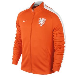 Nike N98 Authentic Track Jacket   Mens   Soccer   Clothing   Netherlands   Safety Orange/White/White