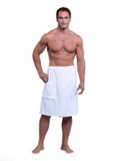 Boca Terry Men's Spa Wrap   100% Combed Velour Cotton   One Size & XXL at  Mens Clothing store Bathrobes
