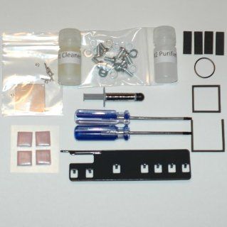 XBOX 360 Repair Kit   3 Red Light Fix   X Clamp Replacement   Complete Kit   Arctic Silver 5, GPU CPU Shims, DVD Drive Belt, DVD Drive Pads, Extra Strong Powdercoated Open Tool, RAM Pads, Southbridge Xclamp Fix: Video Games