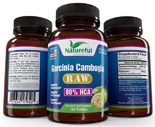 Best Garcinia Cambogia Extract for Weight Loss  Raw 80% HCA 120 capsules. Dr Oz Approved ★ LOSE WEIGHT OR YOUR MONEY BACK ★ Natural Pure Fruit Extract. Clinically Proven with Highest Potency Premium Supplements to Lose Belly Fat Fast. Ultr