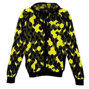 LRG Retro Eternity Full Zip Hoodie Sweater   Mens   Casual   Clothing   Neon Lime