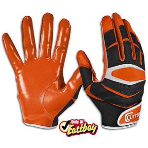 Cutters X40 Receiver Gloves   Mens   Football   Sport Equipment   Black/Orange