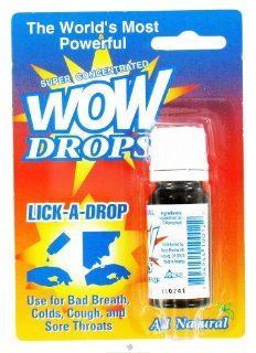 Wow   Lick A Drops   0.34 oz. Formerly Peppermint Breath Freshener: Health & Personal Care