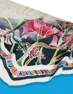 Jacquard Plain China Silk for Painting   8 x 54 inches at  Womens Clothing store: Fashion Scarves