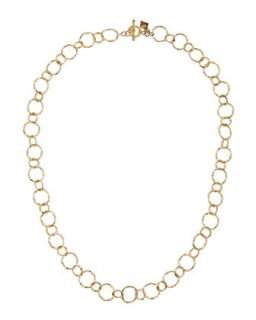 18k Yellow Gold Circle Link Necklace, 18L   Armenta   Gold (18)