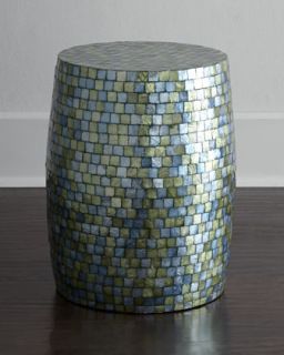 Capiz Barrel Stool