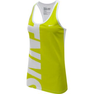 NIKE Womens TNNS Tennis Tank   Size: XS/Extra Small, White/green