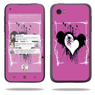 MightySkins Protective Vinyl Skin Decal Cover for HTC First Cell Phone Sticker Skins Poison Heart: Electronics