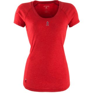 Antigua Anaheim Angels Womens Pep Shirt   Size: Large, Dk Red/heather (ANT