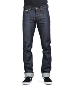 Mens Skinny Guy Dirty Fade Selvedge Jeans   Naked and Famous Denim   Indigo