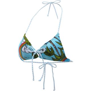 RIP CURL Womens Over The Rainbow Triangle Swimsuit Top   Size: Small, Blue