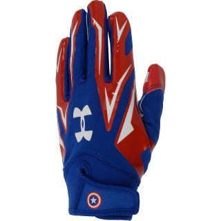 UNDER ARMOUR Boys Alter Ego Captain America F4 Football Gloves   Size: L,