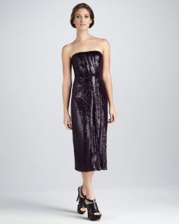 Womens Piaza Cuvet Sequined Strapless Midi Dress   Diane von Furstenberg  