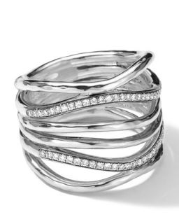 Sterling Silver Multi Band Ring with Diamonds (0.32ctw)   Ippolita   Silver (8)