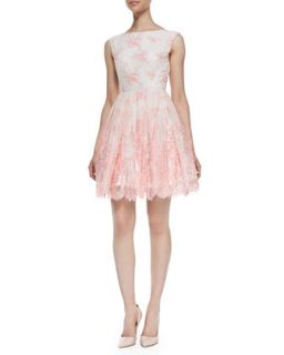 Womens Fila Lace Overlay Sleeveless Dress, Pink Icing   Alice + Olivia   Pink