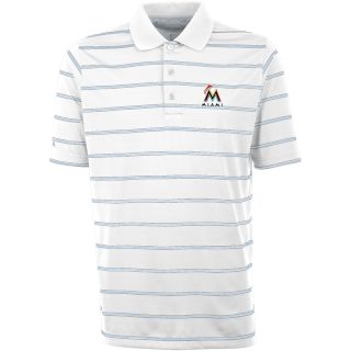 Antigua Miami Marlins Mens Deluxe Short Sleeve Polo   Size: Large,