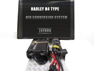 H4 9003 HID Kit Conversion 6000K White 1 Bulb/Ballast Low HID, High Halogen For Harley: Automotive