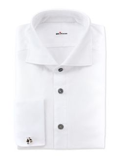 Mens Formal Dress Shirt, White   Kiton   White (15)