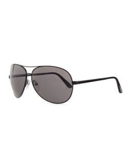 Charles Classic With Polarized Lens   Tom Ford   Semi mte blk/Gry
