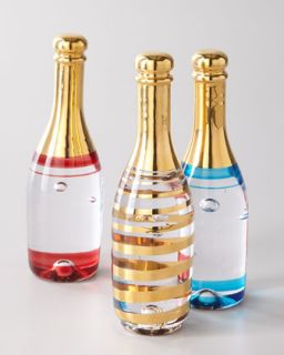Celebrate Champagne Bottle   Kosta Boda   Gold