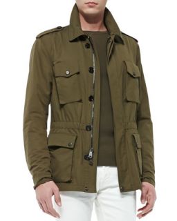 Mens Safari Jacket, Thicket Moss   Ralph Lauren Black Label   Olive (XL)