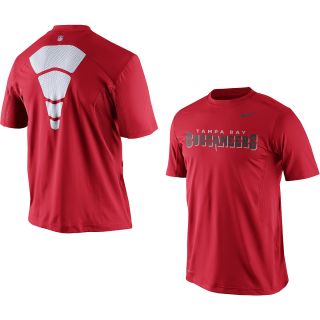 NIKE Mens Tampa Bay Buccaneers Dri FIT Hypercool Speed Short Sleeve T Shirt  
