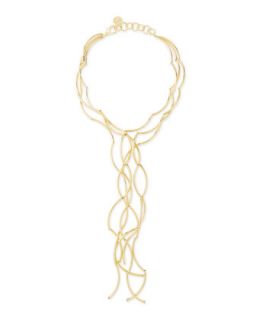 Gold Plated Twisted Necklace   Nest   Gold