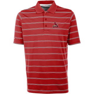 Antigua St. Louis Cardinals Mens Deluxe Short Sleeve Polo   Size: Medium, Dark