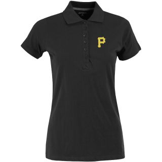 Antigua Pittsburgh Pirates Womens Spark Polo   Size: Small, Black (ANT PIR W