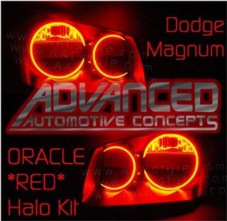 RED Dodge MAGNUM HID Headlight HALO Demon Eyes Automotive