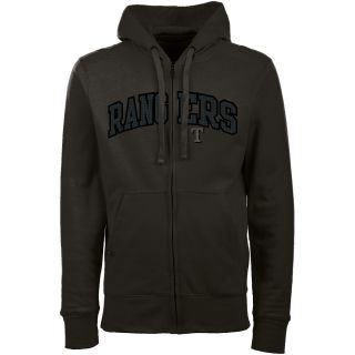 Antigua Texas Rangers Mens Signature Full Zip Hooded Sweatshirt   Size: