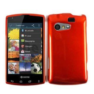 SHINY COVER FOR KYOCERA RISE CASE FACEPLATE HARD PLASTIC ORANGE A016 F C5155 CELL PHONE ACCESSORY Cell Phones & Accessories