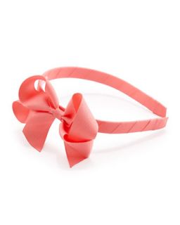 Grosgrain 3D Bow Headband, Pink   Bow Arts   Pink