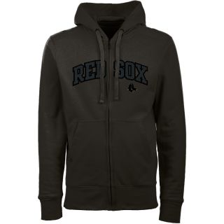 Antigua Boston Red Sox Mens Signature Full Zip Hooded Sweatshirt   Size:
