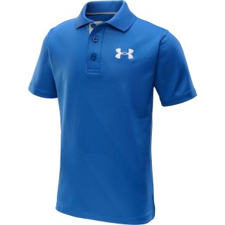 UNDER ARMOUR Boys Matchplay Embossed Short Sleeve Polo   Size: Small,