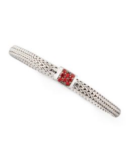 Classic Chain Extra Small Red Sapphire Bracelet   John Hardy   Silver