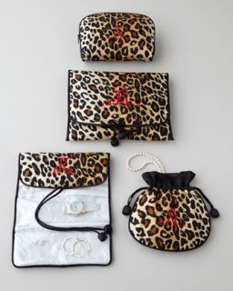 Leopard Jewelry Roll, Monogrammed   Zazendi