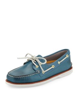 Mens Gold Cup Authentic Original Boat Shoe, Blue   Sperry Top Sider   Blue (9D)