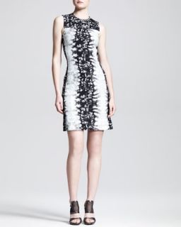 Womens Paneled Abstract Print Sheath Dress   Reed Krakoff   Black (8)