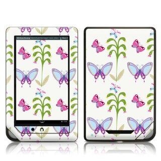 Butterfly Field Design Protective Decal Skin Sticker for Barnes and Noble NOOK COLOR E Book Reader: Computers & Accessories