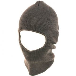 2 in 1 Knit Ski Beanie Skull & Face Mask Hat 2ply Gray at  Mens Clothing store