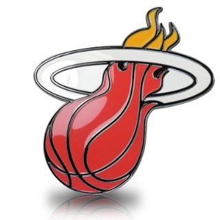 NBA Miami Heat 3D Logo Metal Trailer Tow Hitch Cover: Automotive